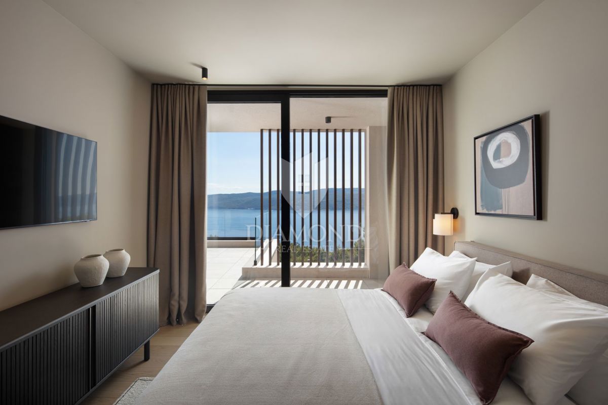 Rabac, Labin, bellissima nuova villa con vista mare