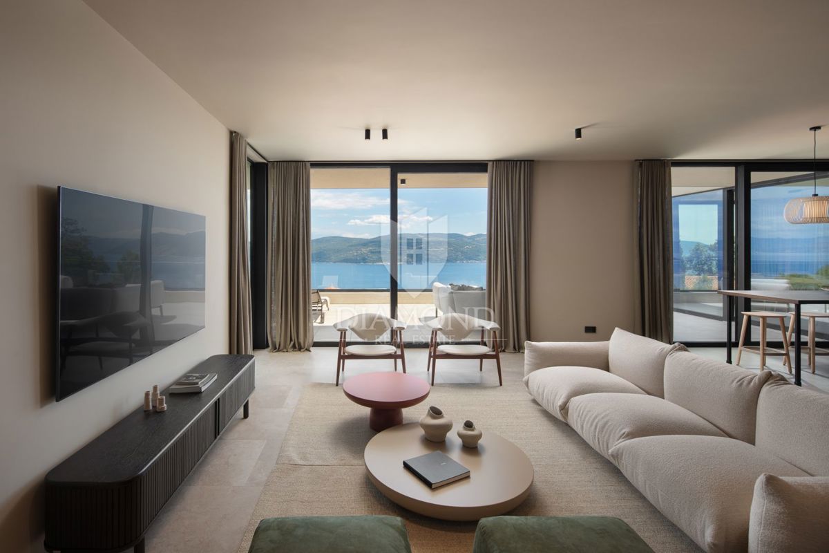 Rabac, Labin, bellissima nuova villa con vista mare