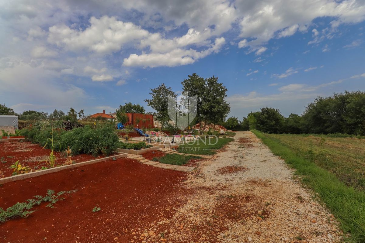 Barban, dintorni, terreno con progetto per oasi familiare