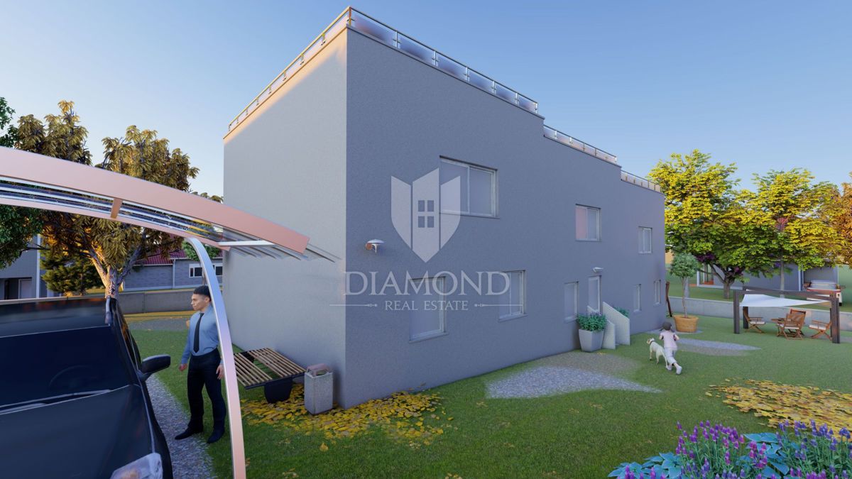 Umago, Nuova costruzione, villetta a schiera poco distante dalla spiaggia