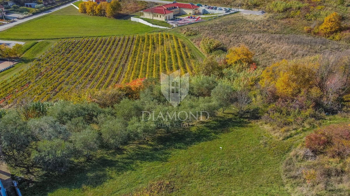 Visinada, terreno edificabile con vista aperta