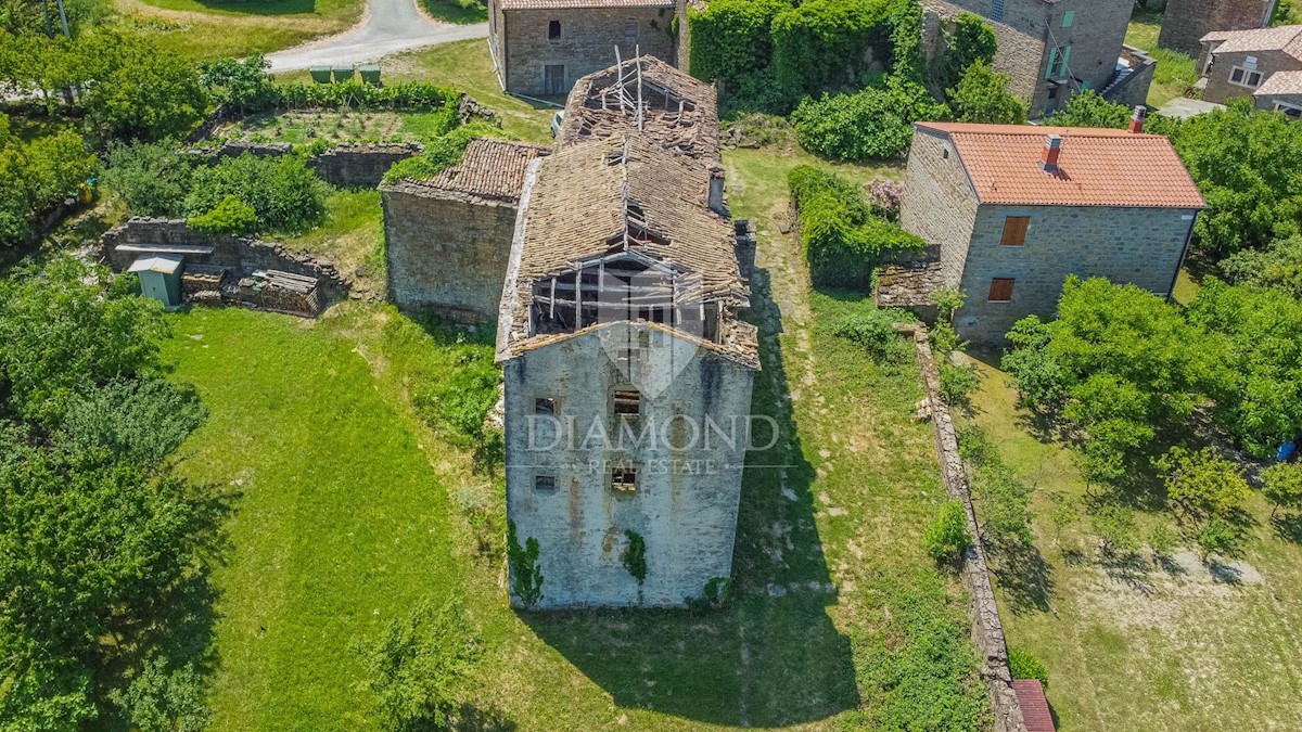 Momiano, dintorni! Rudere da ristrutturare con vista panoramica sul mare!