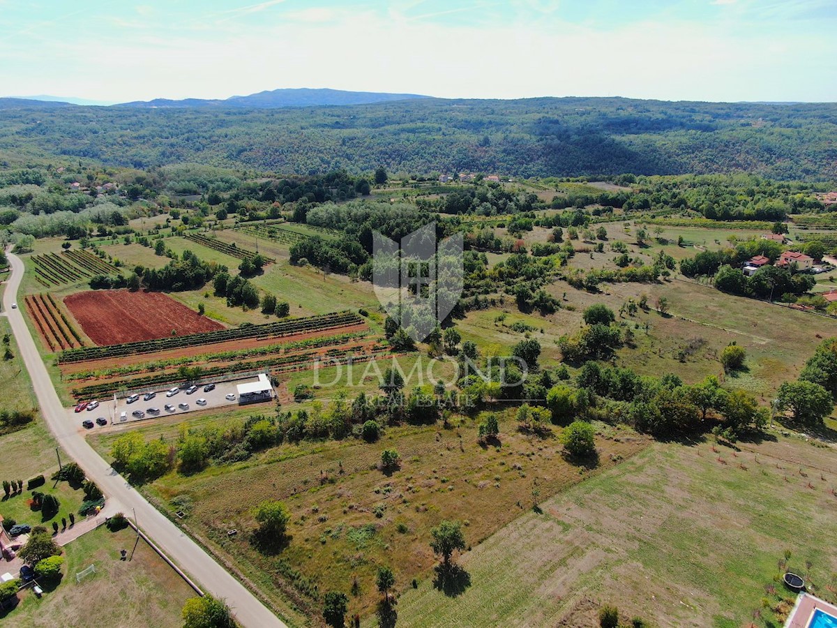 Labin, dintorni, terreno edificabile in una bella posizione