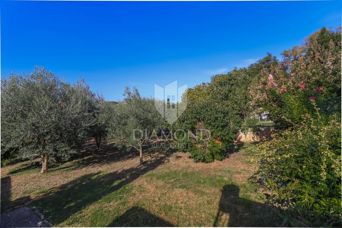 Cassa imersa nel verde con vista sul mare nel centro di Medolino!