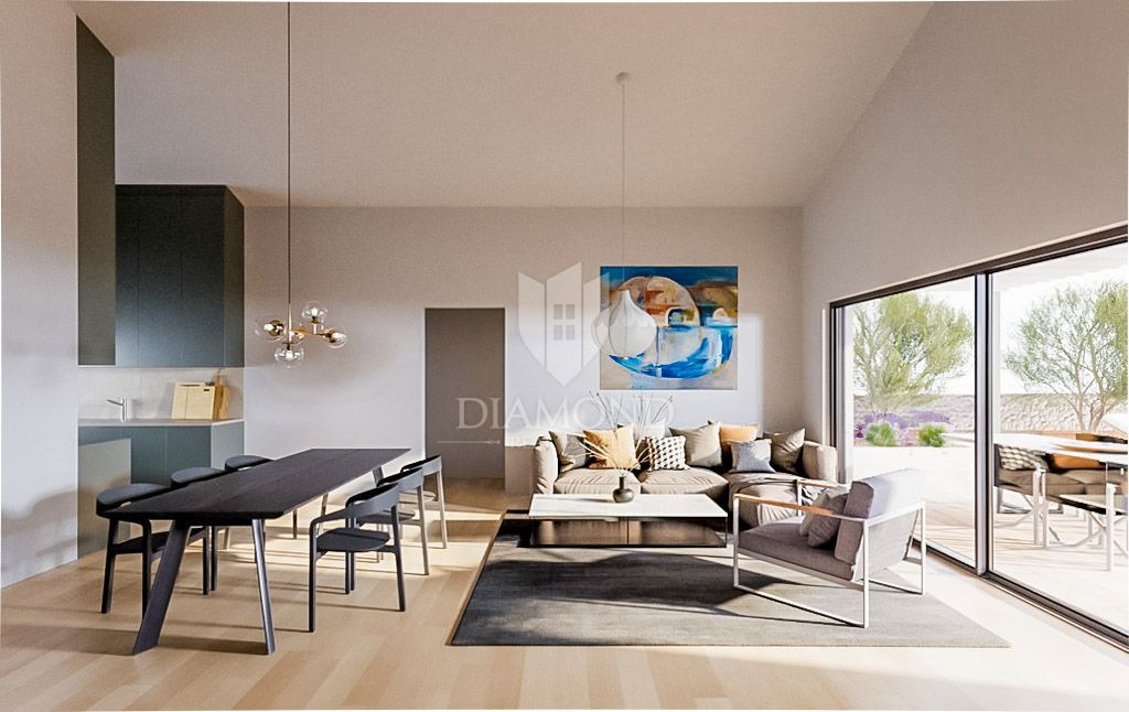 Marčana, dintorni, terreno con permesso e vista mare