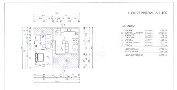 Terreno con progetto concettuale per tren case unifamiliari