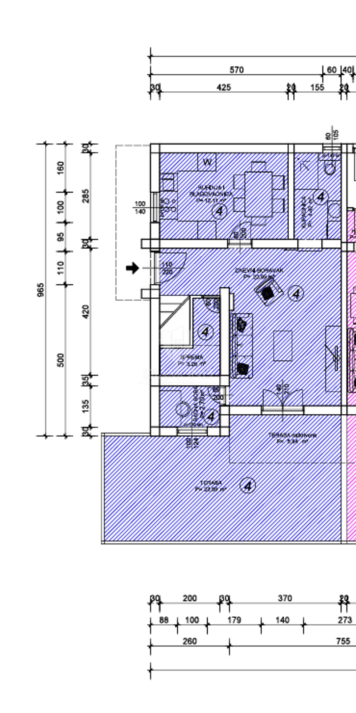 Appartamento Marinići, Viškovo, 131m2