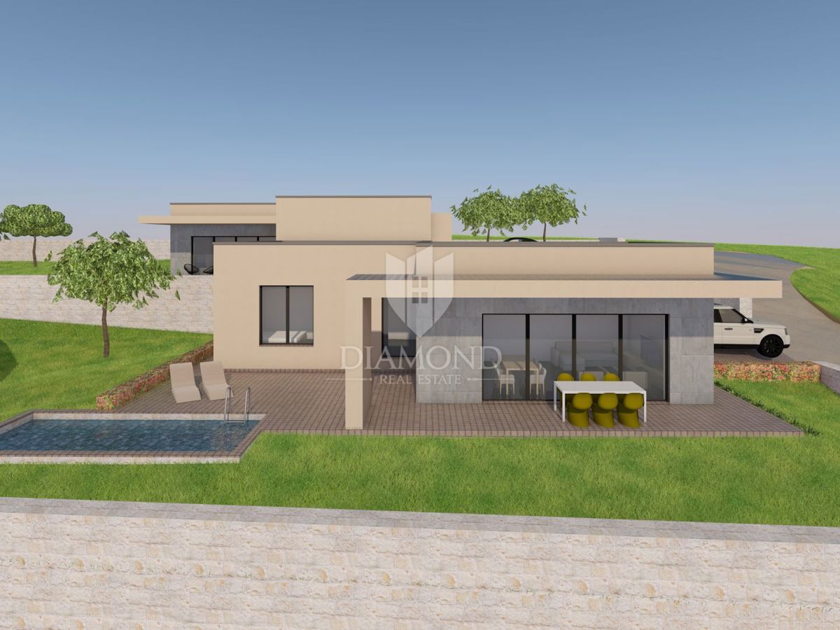 Parenzo, dintorni, terreno edificabile con progetto