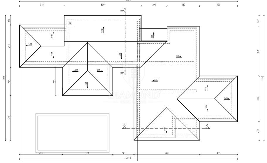 Labin, dintorni, moderna casa a un piano, nuova costruzione