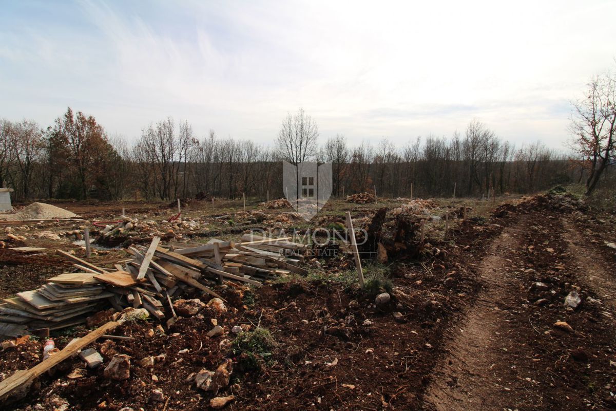Labin, dintorni, moderna casa a un piano, nuova costruzione