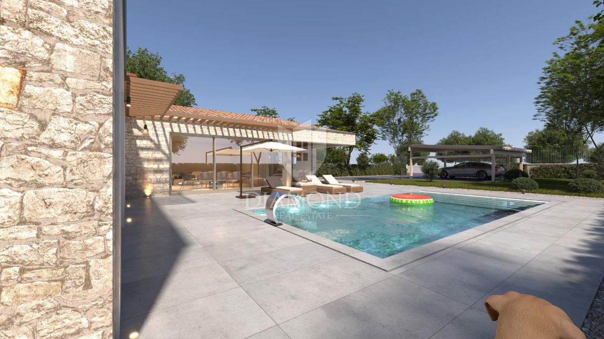 Poreč, dintorni, moderna casa smart con piscina