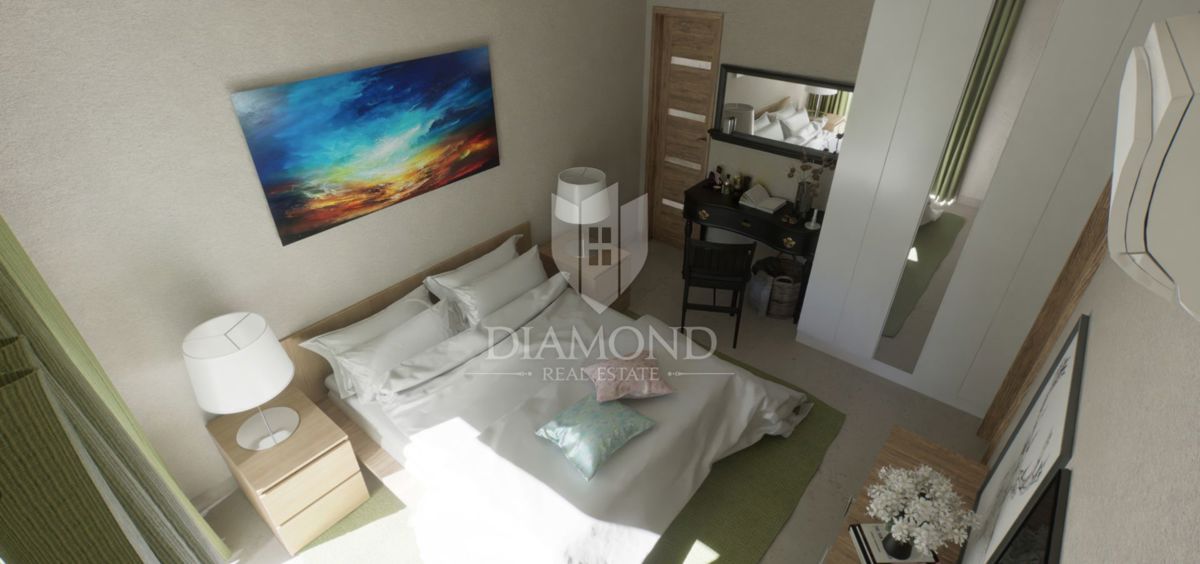 Appartamento al piano terra con giardino in una nuova costruzione vicino a Parenzo