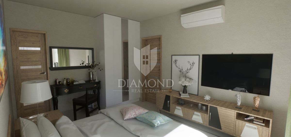 Appartamento al piano terra con giardino in una nuova costruzione vicino a Parenzo