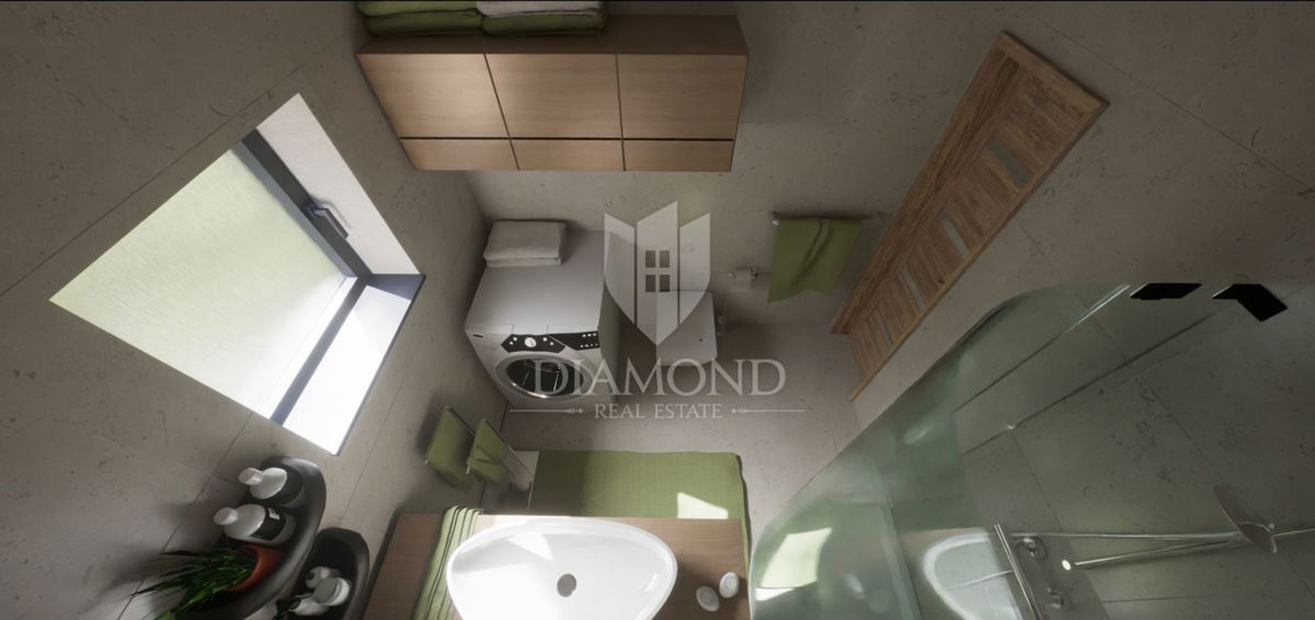 Appartamento al piano terra con giardino in una nuova costruzione vicino a Parenzo