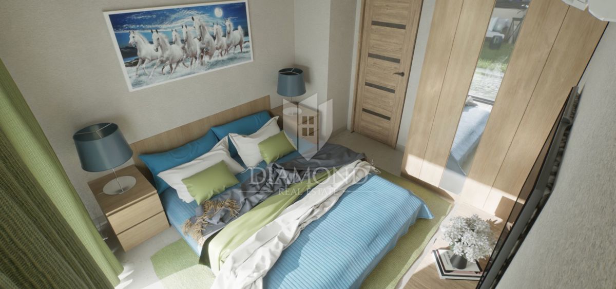 Appartamento al piano terra con giardino in una nuova costruzione vicino a Parenzo