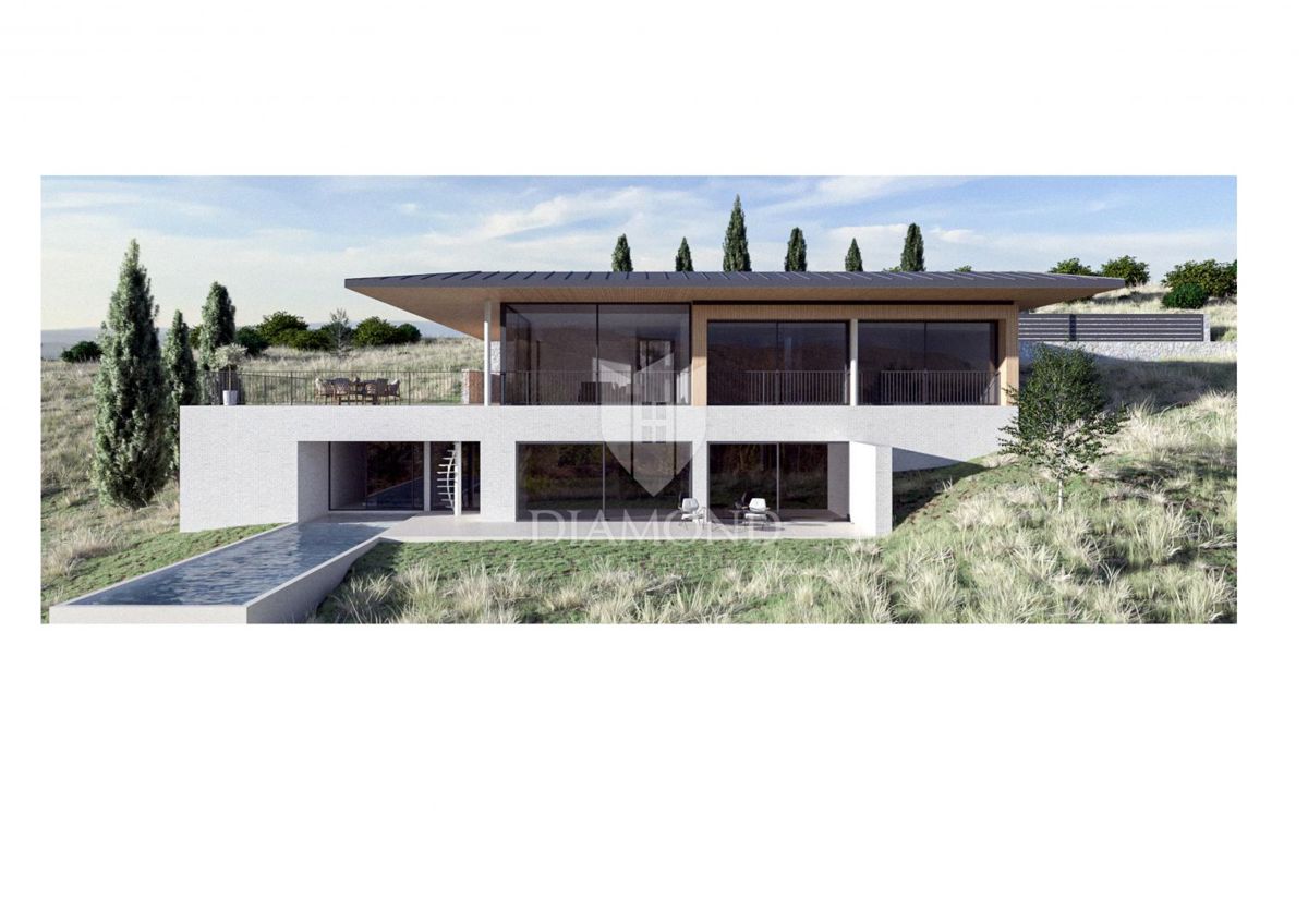 Buie, Crassiza, terreno 2.000 m² con vista aperta e progetto!