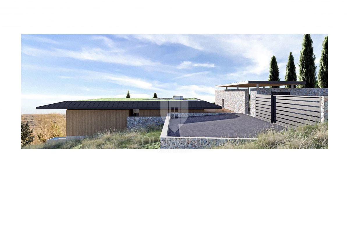 Buie, Crassiza, terreno 2.000 m² con vista aperta e progetto!