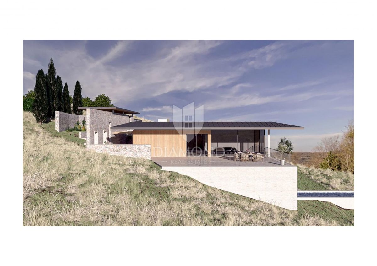 Buie, Crassiza, terreno 2.000 m² con vista aperta e progetto!