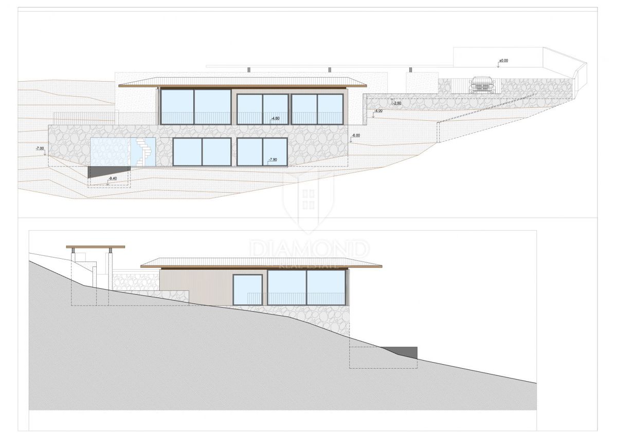 Buie, Crassiza, terreno 2.000 m² con vista aperta e progetto!