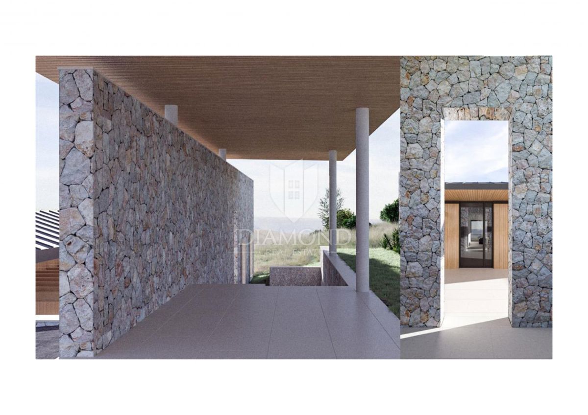 Buie, Crassiza, terreno 2.000 m² con vista aperta e progetto!