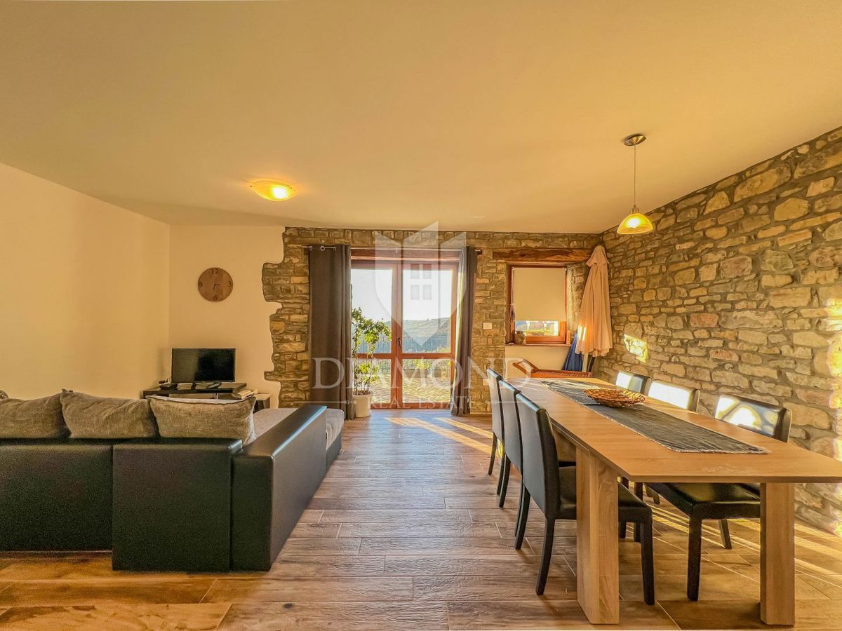Buje dintorni, casa in pietra con una bellissima vista!