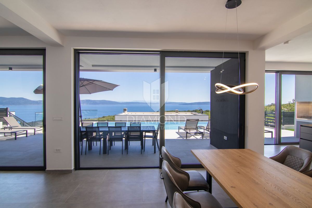 Labin, Rabac Villa moderna con vista mare
