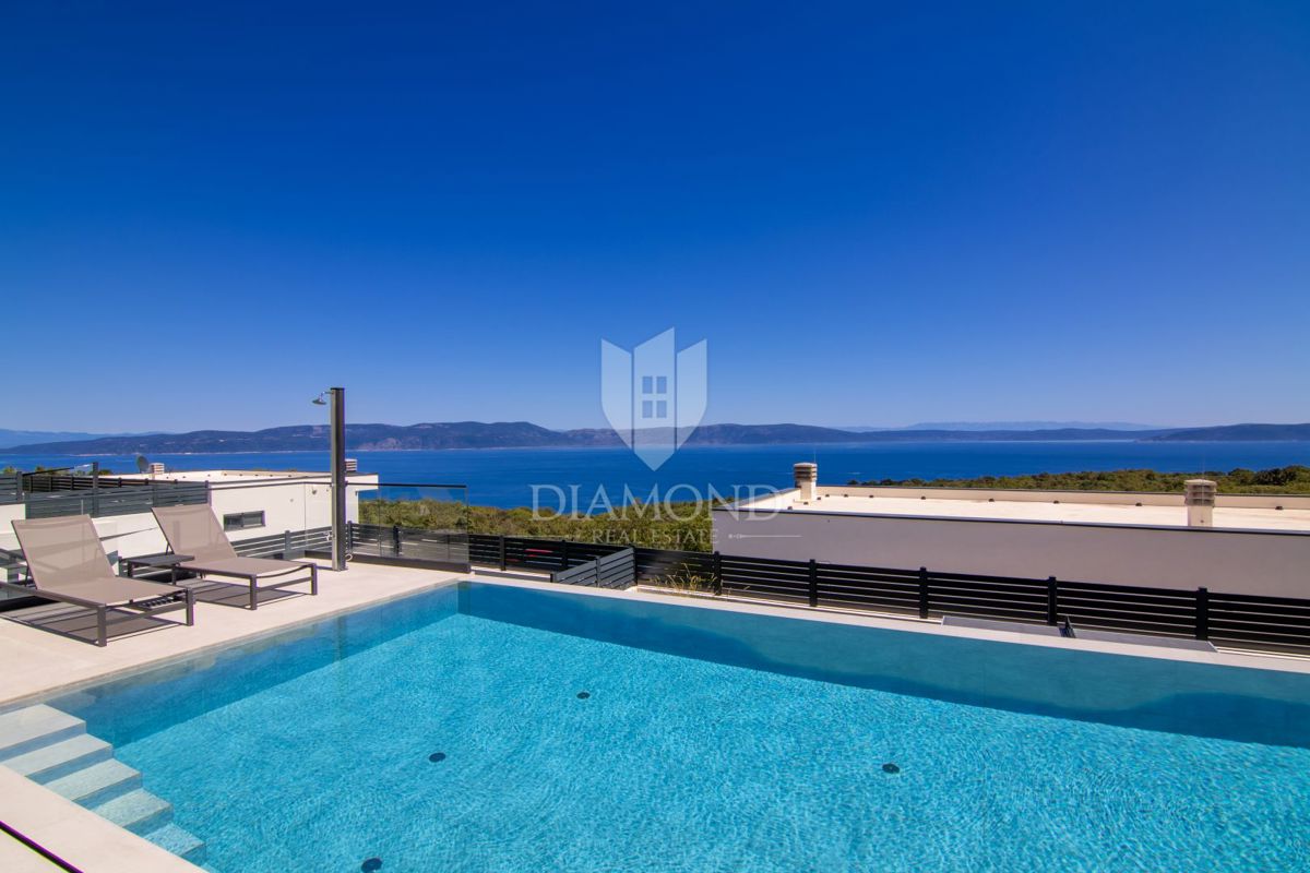 Labin, Rabac Villa moderna con vista mare