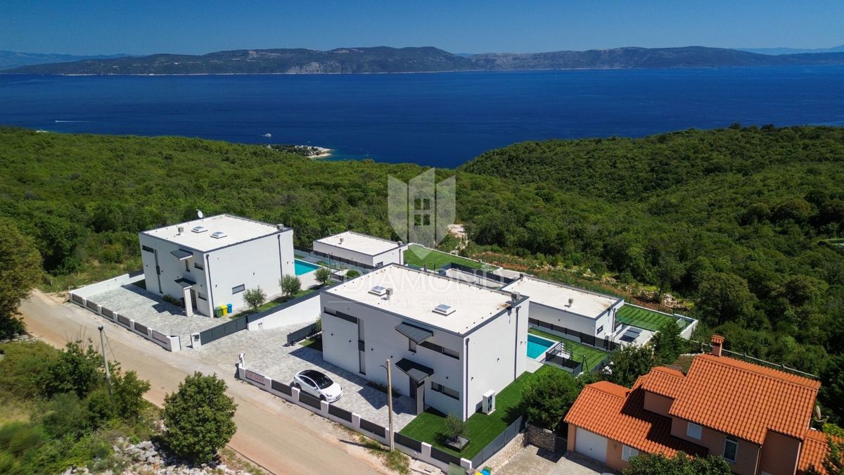 Labin, Rabac Villa moderna con vista mare
