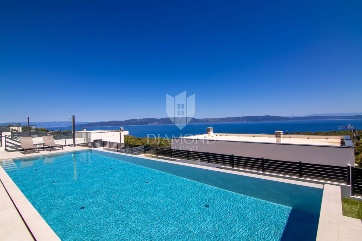 Labin, Rabac Villa moderna con vista mare