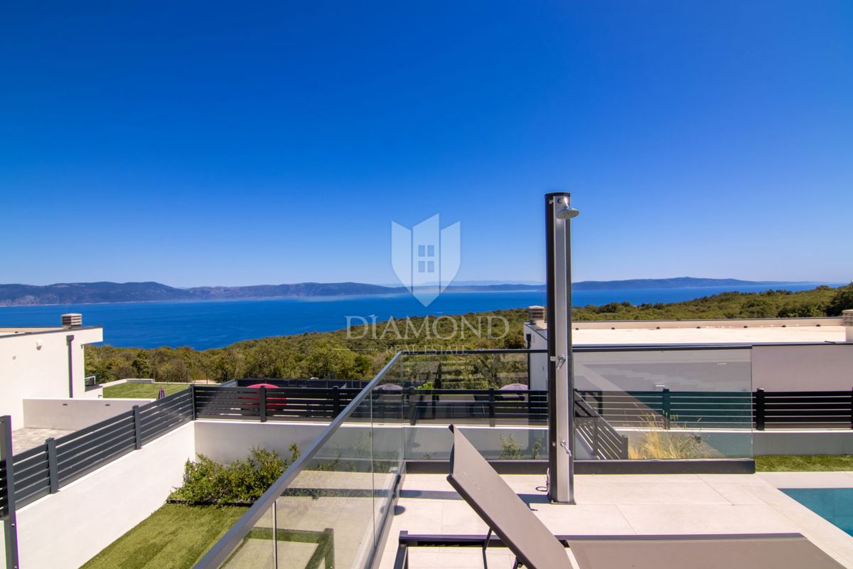 Labin, Rabac Villa moderna con vista mare