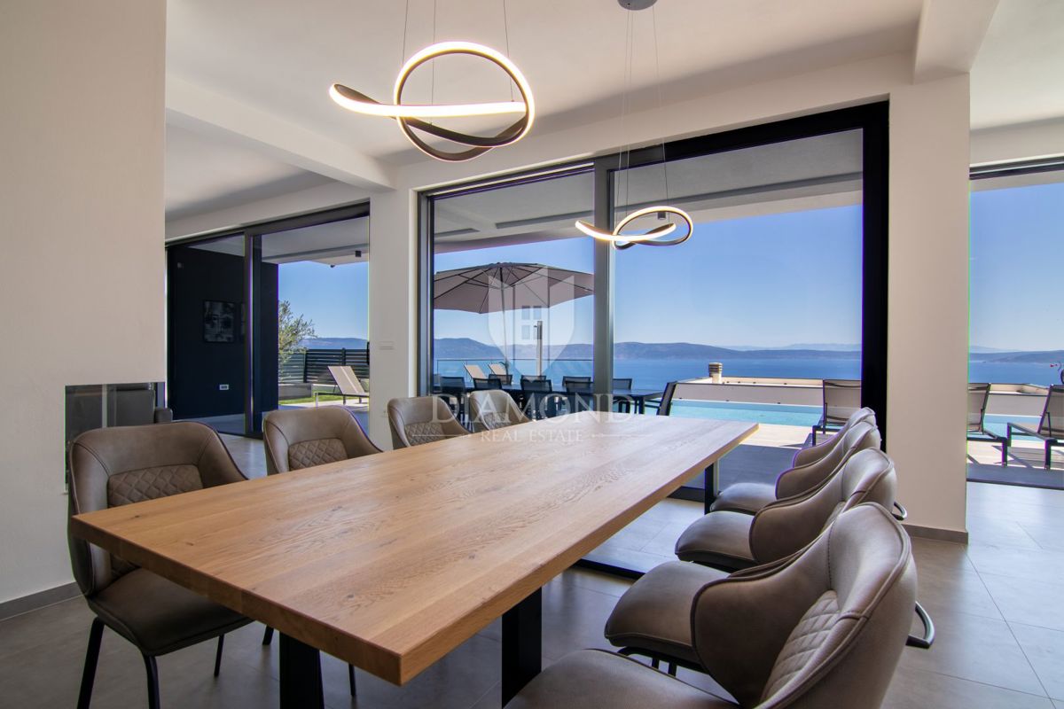 Labin, Rabac Villa moderna con vista mare