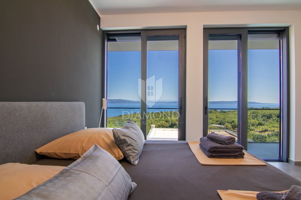 Labin, Rabac Villa moderna con vista mare