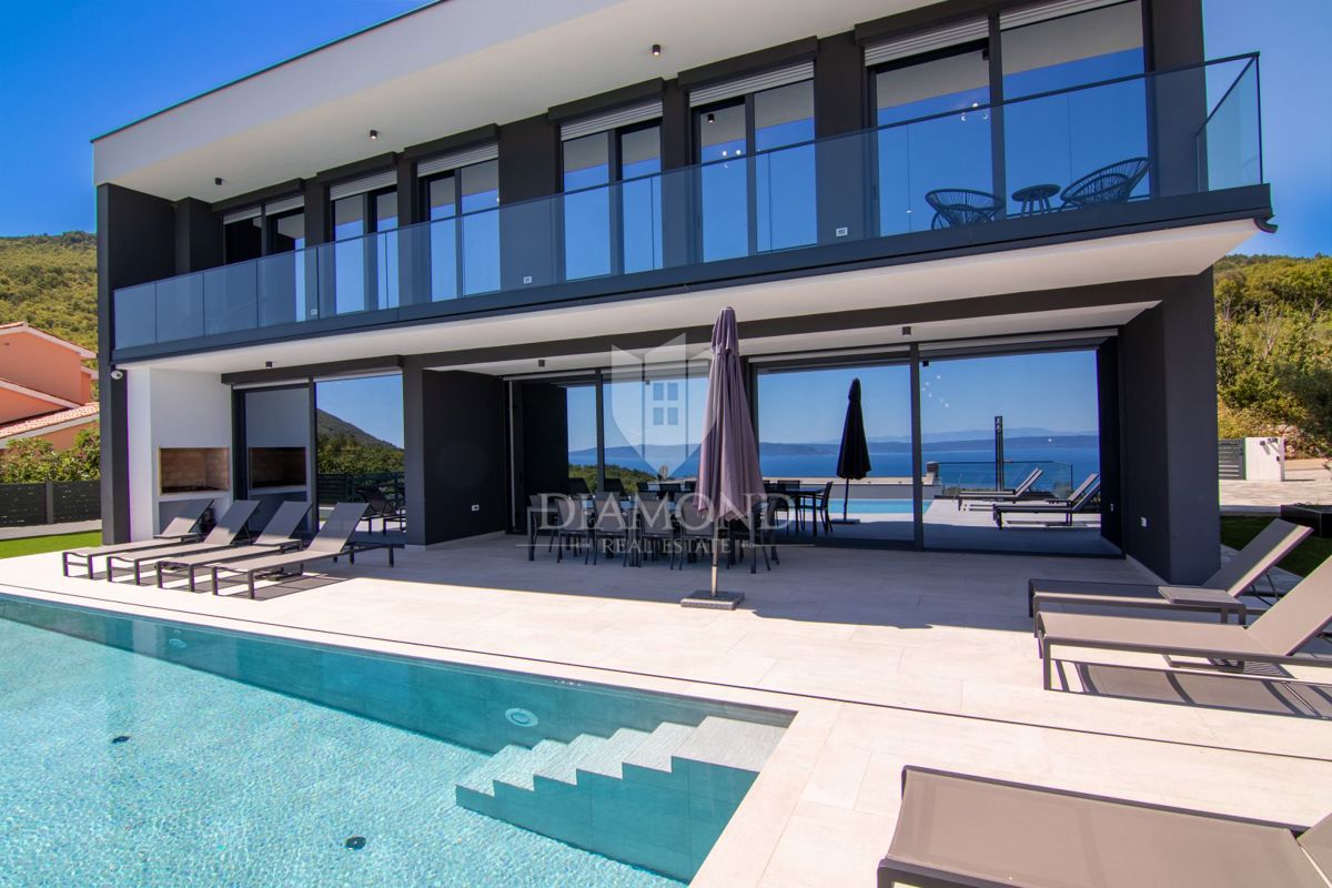 Labin, Rabac Villa moderna con vista mare