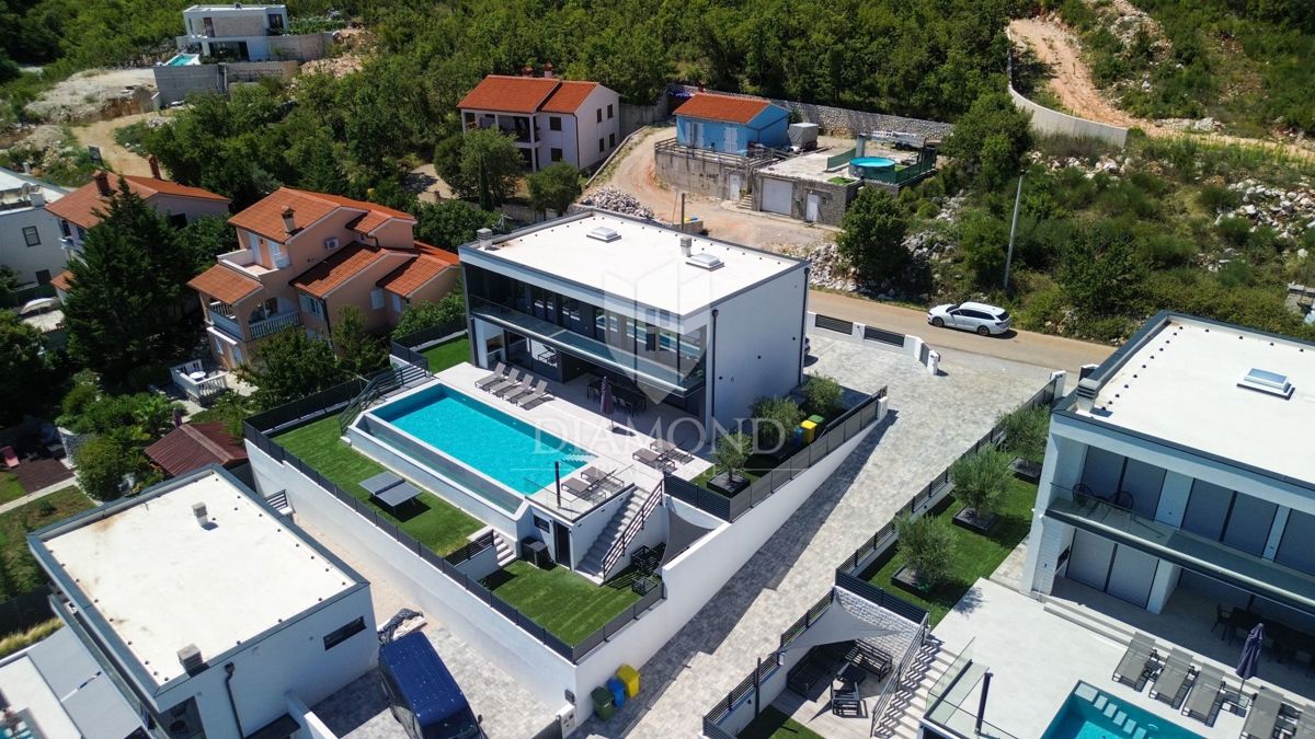 Labin, Rabac Villa moderna con vista mare