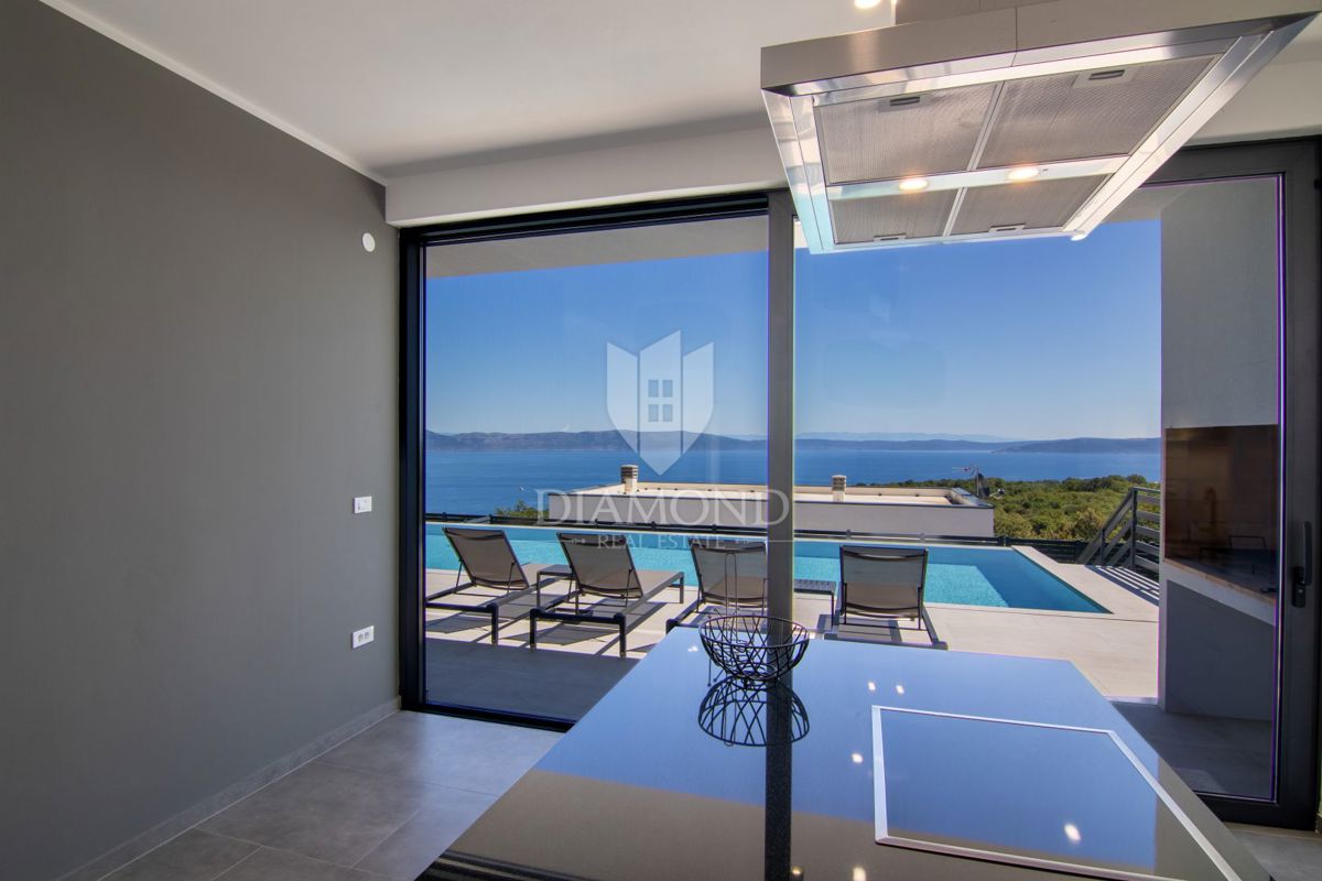 Labin, Rabac Villa moderna con vista mare