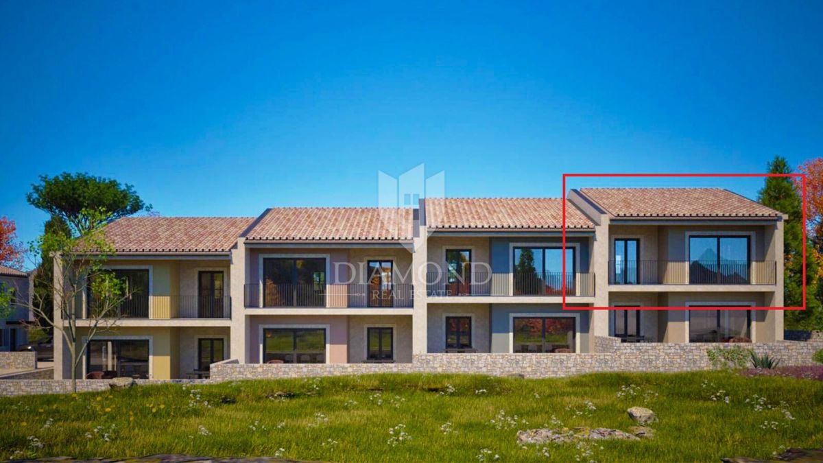 Ottimo appartamento con due camere da letto e balcone vicino a Rovigno