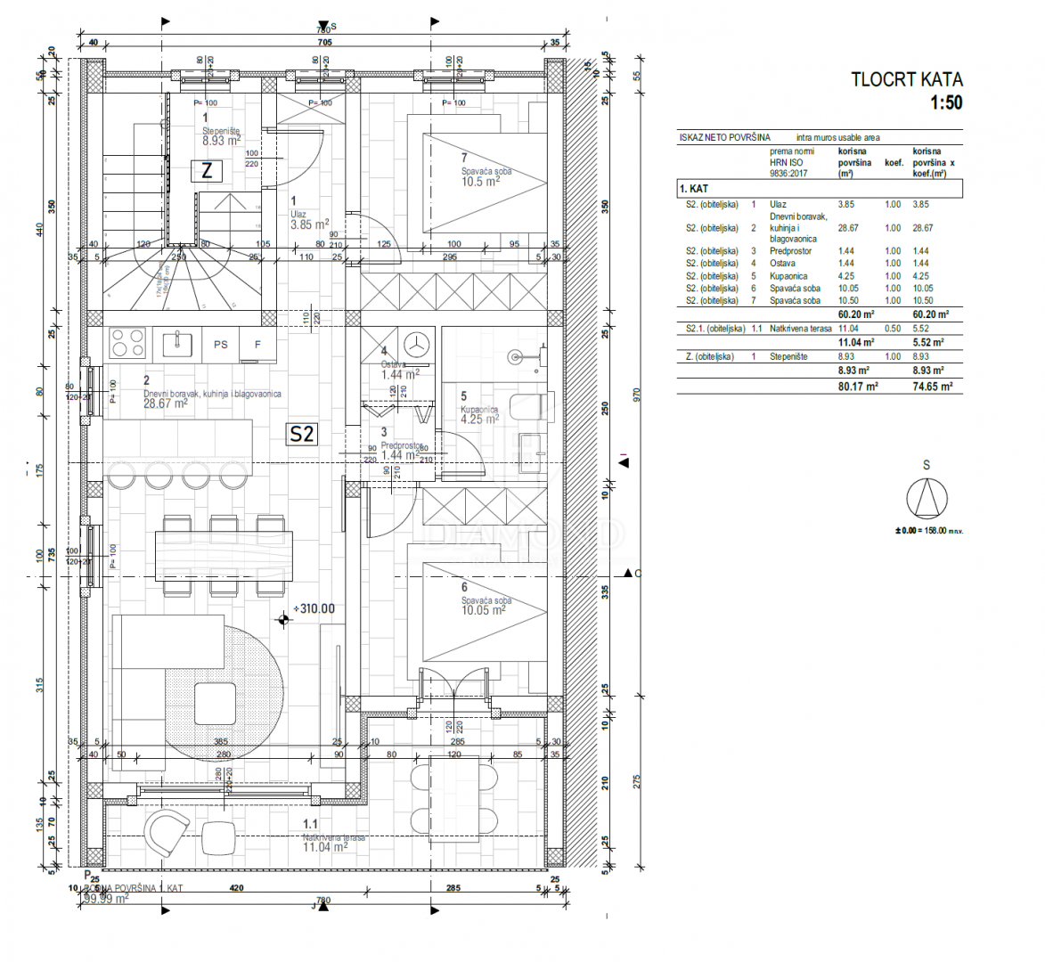 Ottimo appartamento con due camere da letto e balcone vicino a Rovigno