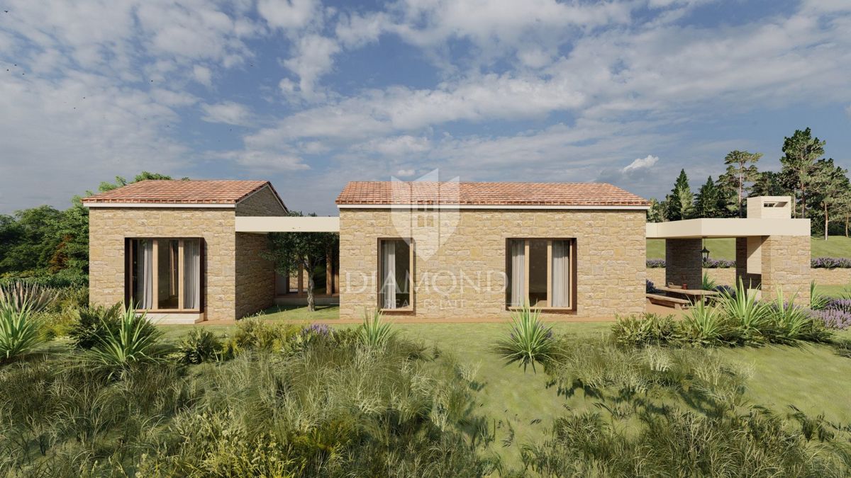 Istria, terreno isolato con permesso di costruire valido