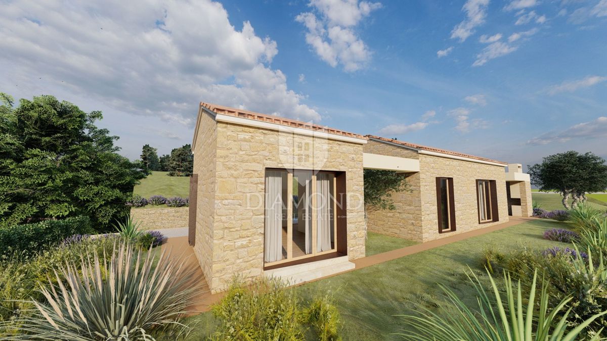 Istria, terreno isolato con permesso di costruire valido