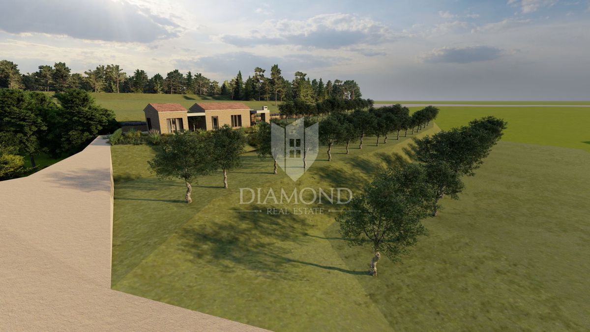 Istria, terreno isolato con permesso di costruire valido