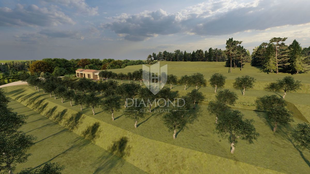 Istria, terreno isolato con permesso di costruire valido