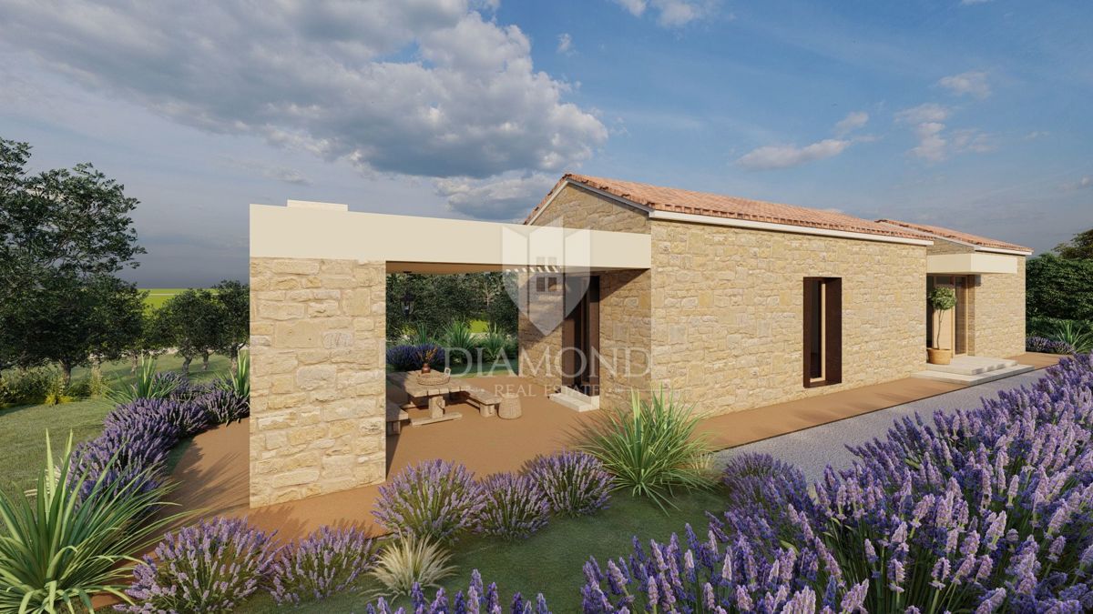 Istria, terreno isolato con permesso di costruire valido