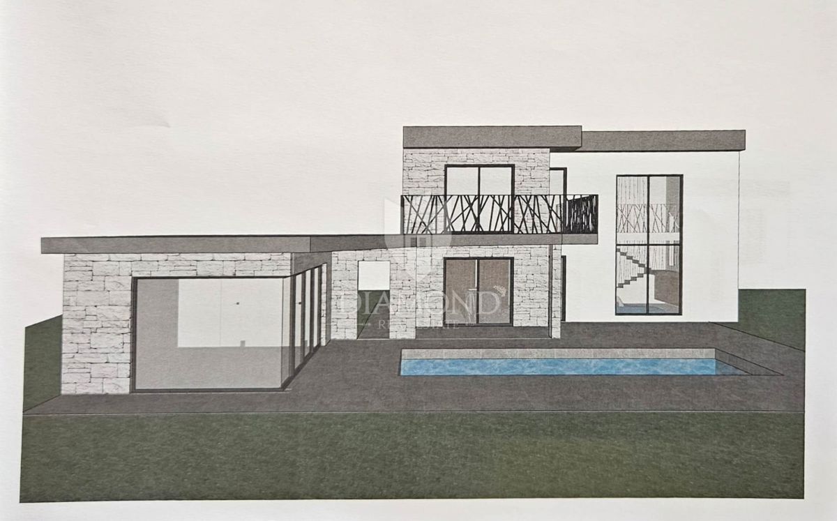 Umago, opportunità! Terreno con permesso di costruire!