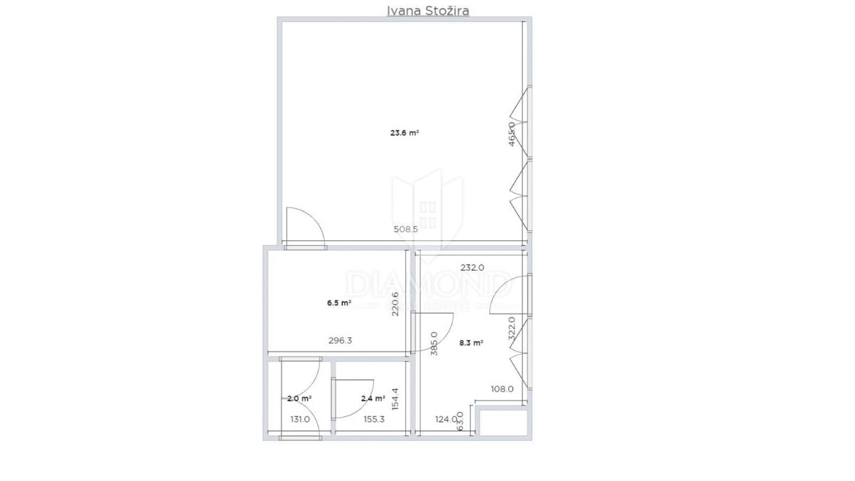 Appartamento Vrbik, Trnje, 46,57m2