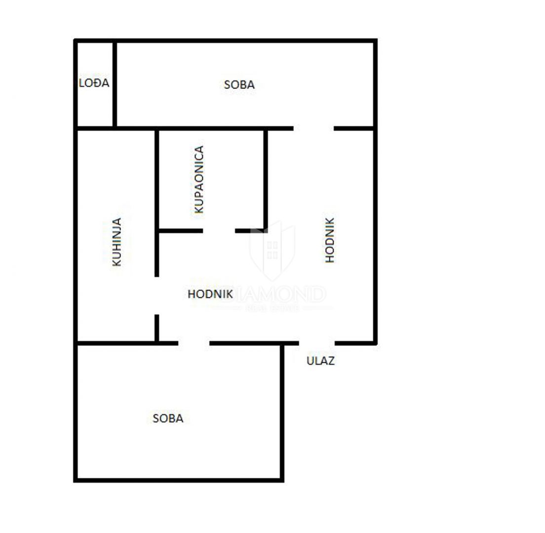 Zagabria, Gornja Dubrava! Appartamento con due camere da letto 61,1 m²!