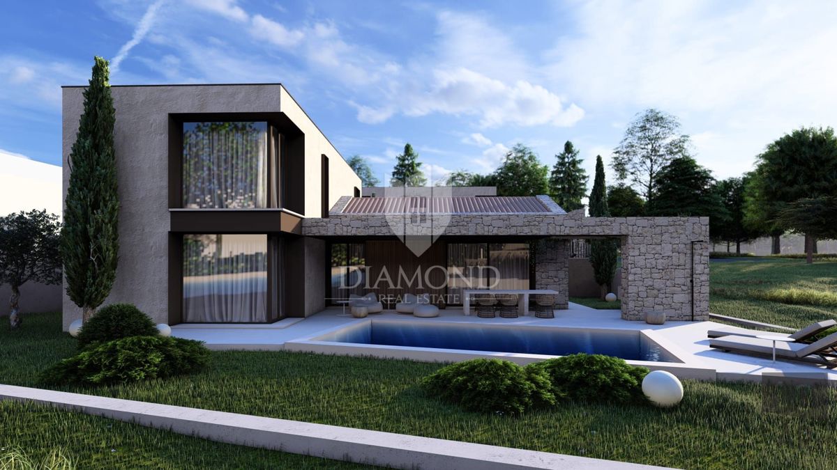 Cittanova, dintorni, casa moderna di 140 m2 con piscina
