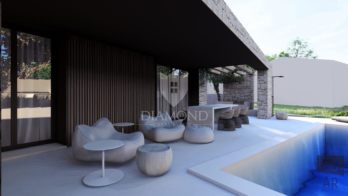 Cittanova, dintorni, casa moderna di 140 m2 con piscina