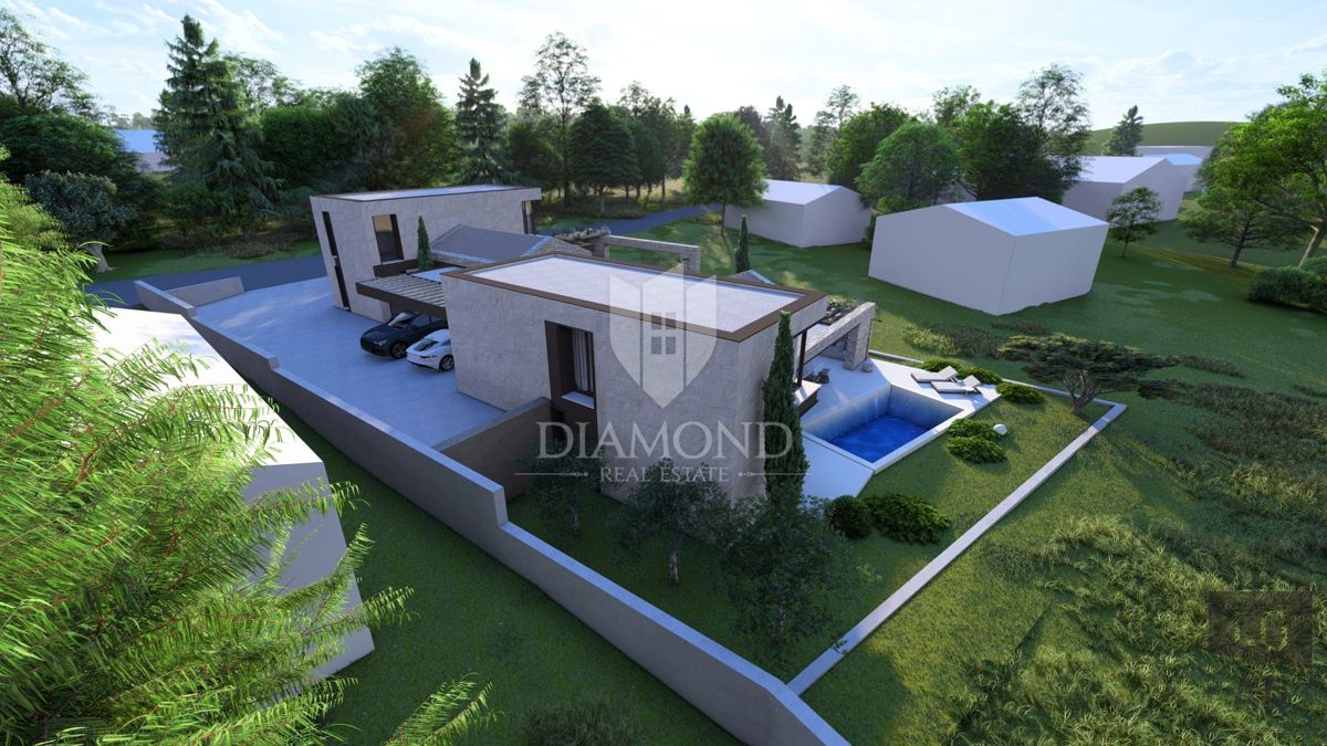 Cittanova, dintorni, casa moderna di 140 m2 con piscina