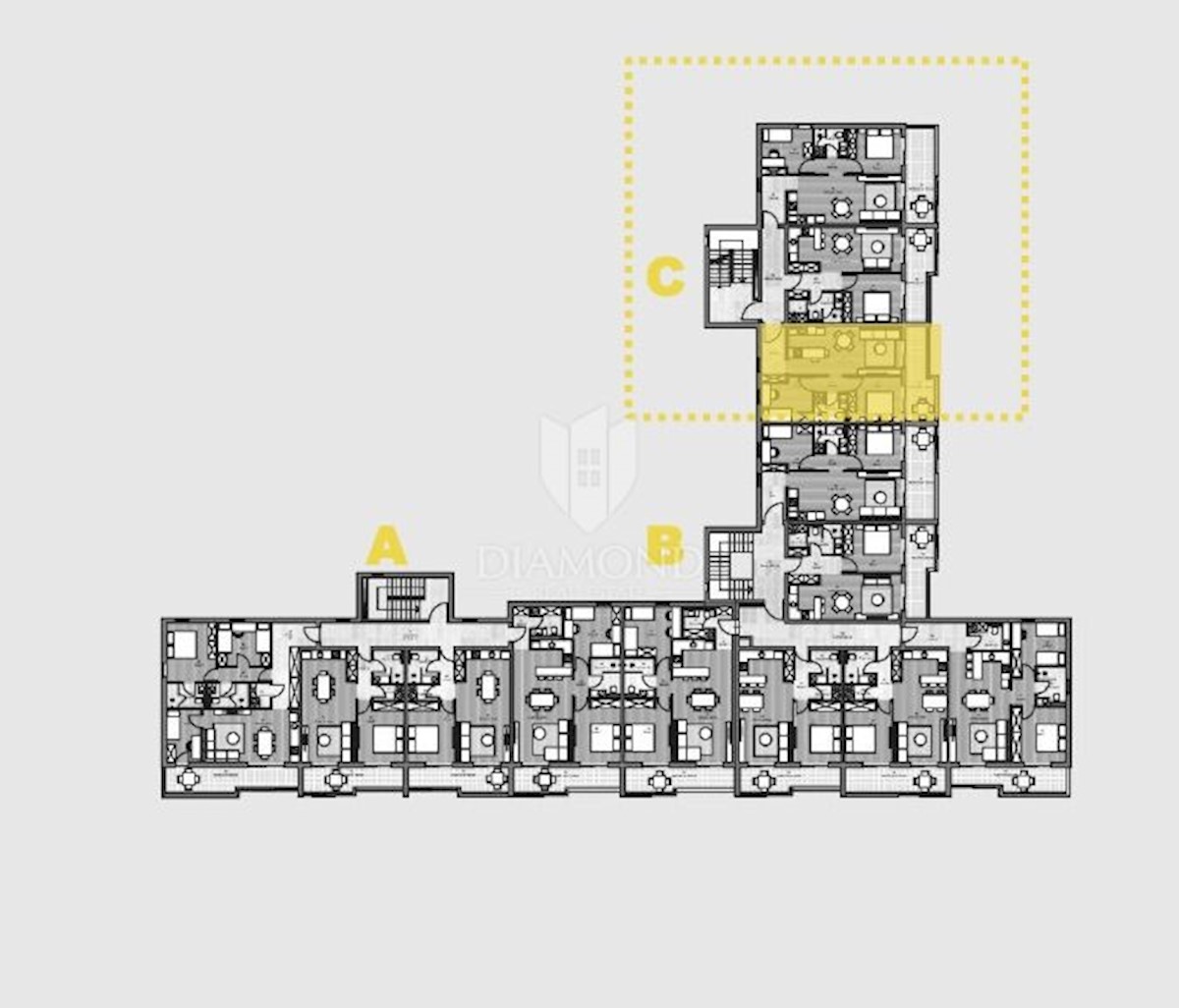 Labin, appartamento bilocale al primo piano di una nuova costruzione