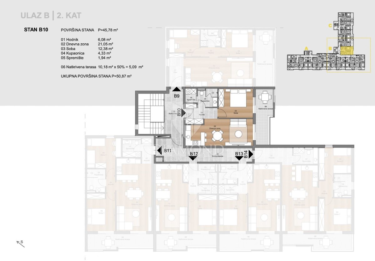 Appartamento Labin, 50,87m2